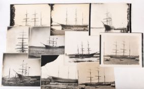 A collection of early 20th-century photographs of ships, the larger 40.