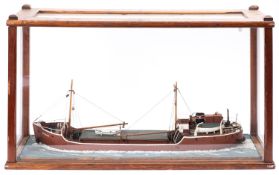A quarter inch scale waterline model of the London & Rochester Trading Company MV 'Dominence',