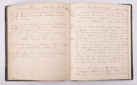 A 19th century log book for HMS 'Orion' circa 1858 and another Royal Navy Journal book for HMS
