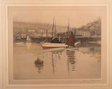 After Henry George Walker (British, 1876-1932) Evening Glow, Teignmouth; The Harbour,
