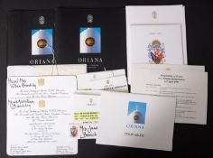 A collection of ephemera from the naming of the P&O liner MV' 'Oriana', Thursday 6th April , 1995,