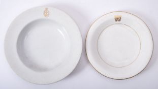 An Admiralty ironstone soup bowl, maker Copeland, Stoke -On -Trent, ,