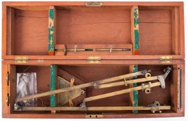 A 19th century brass draughtsman's or engineer's pantograph by W. H.