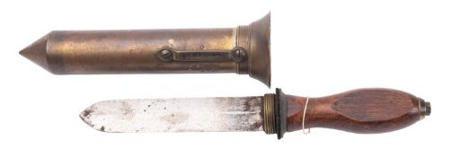 An early 20th Century diver's knife, from maker Siebe & Gorman.