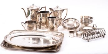 A collection of First -Class silver plated tableware from the Hamburg Sud Passenger Liner SS 'Cap