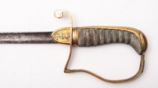 An early 19th century Naval Officer's or Midshipman's sword,
