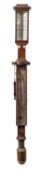 A 19th Century mahogany ship's stick barometer,