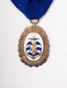 A silver and enamel 'Loyalty and Service' medal, maker Thomas Fattorini, Birmingham 182,
