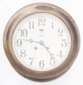 An American brass bulkhead clock, maker 'Chelsea Clock Co, Boston, USA', serial no.