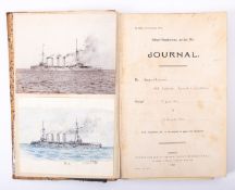 A midshipman's log for the Royal Navy Majestic-class battleship HMS 'Victorious',