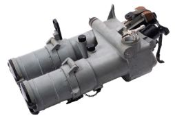 A rare pair of WWII Kriegsmarine 10x 80 bridge binoculars, maker Optische Praezisionswerke GmbH,