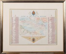 A framed 'Review of the Fleet at Spithead, 1953',
