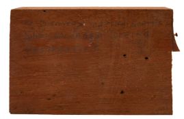 A section of timber from the restoration of RY 'Discovery': inscribed in pencil 'RY Discovery,