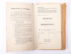 A mid 20th century midshipman's journal for HMS ' Ocean' and HMS 'Magpie', kept by P F R Barnes,