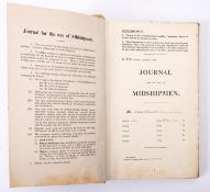 A mid 20th century midshipman's journal for HMS 'Eagle' kept by J E A Marriott,