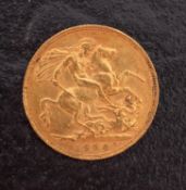 A 1904 Sovereign.