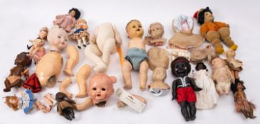 Estate of a doll restorer: mixed collection,