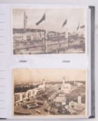 Postcard album; scenes of Britain mostly coloured some photographic black and white,