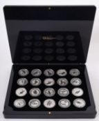 An Australian Kookaburra 20th edition silver proof set, twenty 1oz pure silver set.