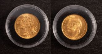 A George V, 1925, sovereign.