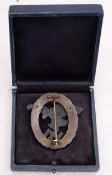 A WWII Luftwaffe Observer Qualification Badge, maker C E Juncker,