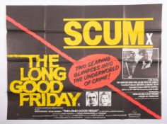A UK quad film double poster for 'Long Good Friday' / 'Scum' (1980)