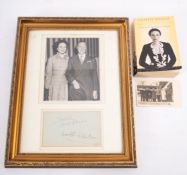 HRH Edward Duke of Windsor and Wallis Duchess of Windsor, autographed album page:,