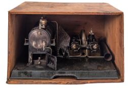 A large early 20th century Marklin Compound Steam engine, the large horizontal boiler- 25.