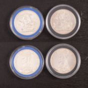 Two Victorian, 1887 & 1888, better grade crowns.