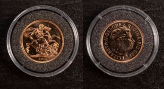 A Elizabeth II, 2011, sovereign.