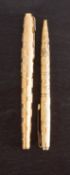 A gold plated Parker 61 fountain pen,