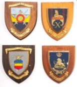 Four wooden ward room badges,' 20th Fighter Tactical Wing', ' 'O' Force Aqaba',