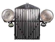 A Rolls-Royce Radiator fitted Lucas P100 headlights,.