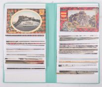 Postcard album; Scotland and Britain mostly scenes, colour,