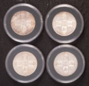 Higher grade florins, 1911,1912,1914,1915.