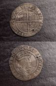 A Henry VIII Groat (holed).