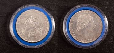 A George IV, 1820, LX Higher grade crown.