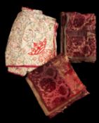A late Victorian early Edwardian needlework bedspread,
