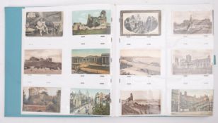 Postcard album; mostly British topographical, portraits,