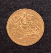 A 1898 half-sovereign.