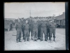A group of 16 negative glass slides World War II Great Western Railway Home Guard Group (Exwick)