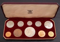 A 1953 cased proof set.