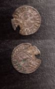 An Edward the Confessor penny, (part missing).
