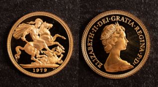 An Elizabeth II, 1979, sovereign.