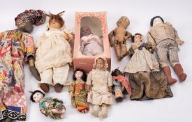Estate of a doll restorer: a mixed collection of dolls,