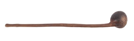 A rootwood club or knobkerrie,