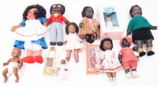 Estate of a doll restorer: a collection of mainly black dolls, second half 20th century,