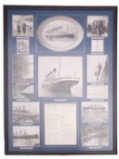 A collection of Titanic related books and collectables, including 'Titanic Survivor.