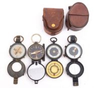 A German Military compass, maker F W Breithaupt & Schon, together with a British Mk.