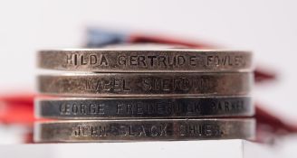 A group of four Imperial Service Medals GRV to ERII: 'George Fredrick Parker ' 'John Black
